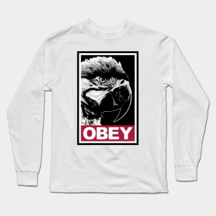 Obey the Macaw Parrot Long Sleeve T-Shirt